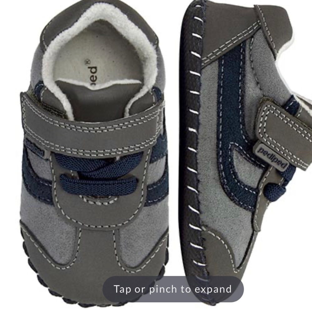 Brand new in box Pediped baby/toddler shoes size 12-18 month early walkers.